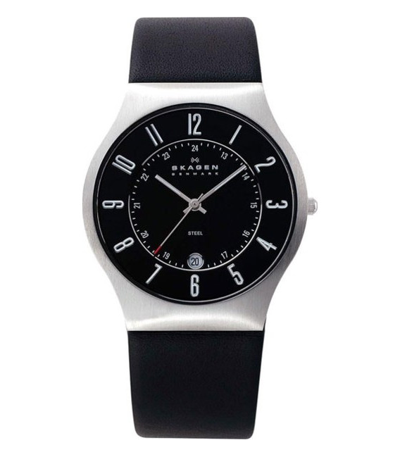 Skagen Grenen Leather Watch 233XXLSLB