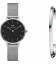 Daniel Wellington Classic Petite Sterling (Black) 28mm + Classic Cuff S