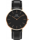 Daniel Wellington Classic Black Sheffield 40mm + Cornwall ремешок