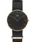 Daniel Wellington Classic Black Cornwall 36mm + Sheffield ремешок
