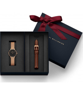 Daniel Wellington Classic Black Petite Melrose 28mm + St Mawes ремешок